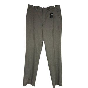 EXPRESS- MEN'S 34 X 34 - OLIVE CLASSIC FIT POLYESTER BLEND SLACK PANTS